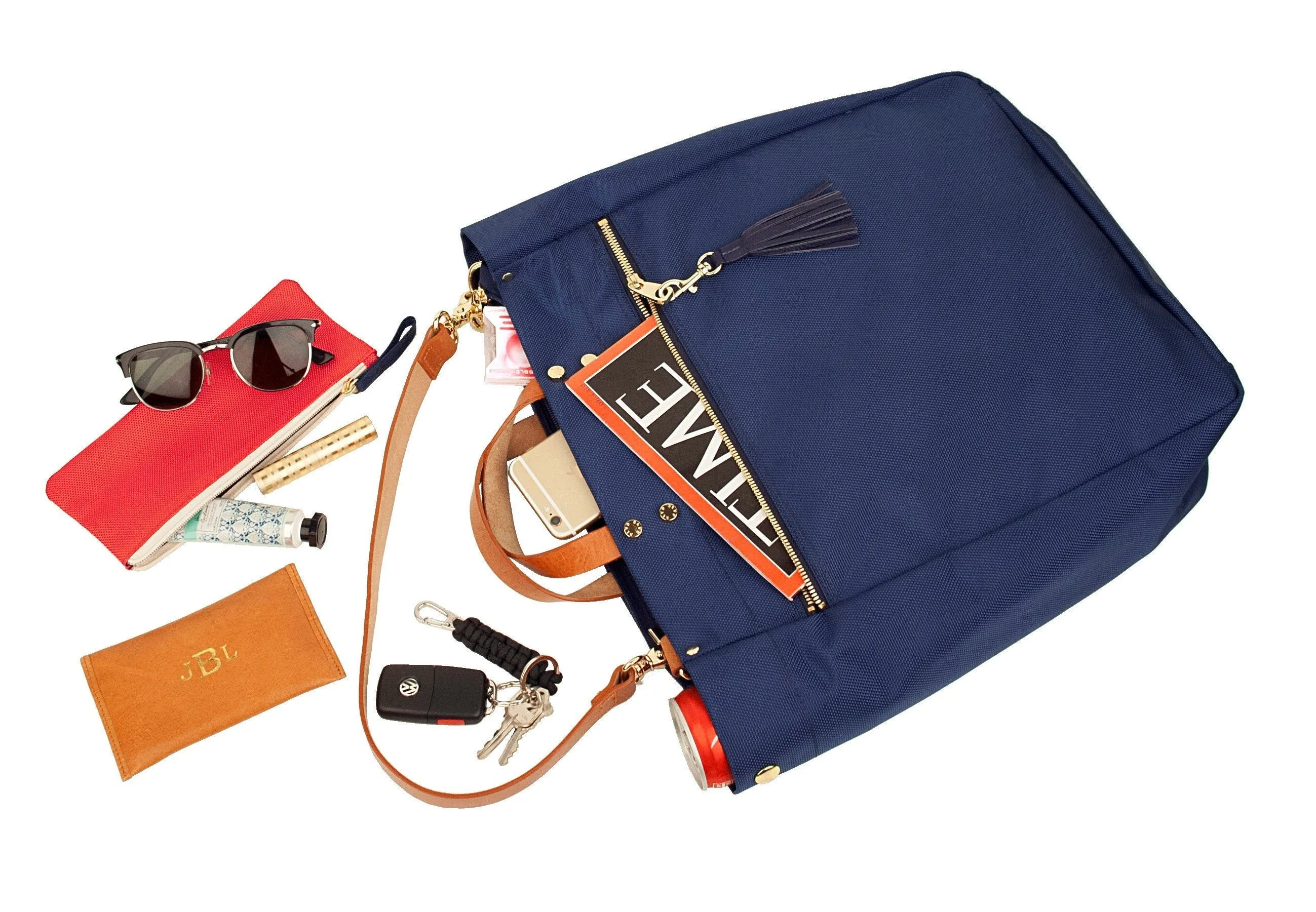 Parker Navy Nylon Tote (Ships in 1-2 Weeks)