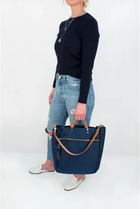 Parker Navy Nylon Tote (Ships in 1-2 Weeks)