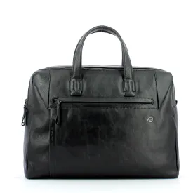 Piquadro - Double handle computer briefcase Pan 15.6 - CA4256S94 - NERO