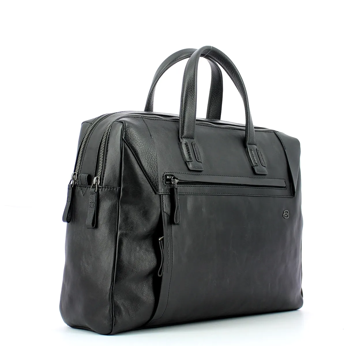 Piquadro - Double handle computer briefcase Pan 15.6 - CA4256S94 - NERO