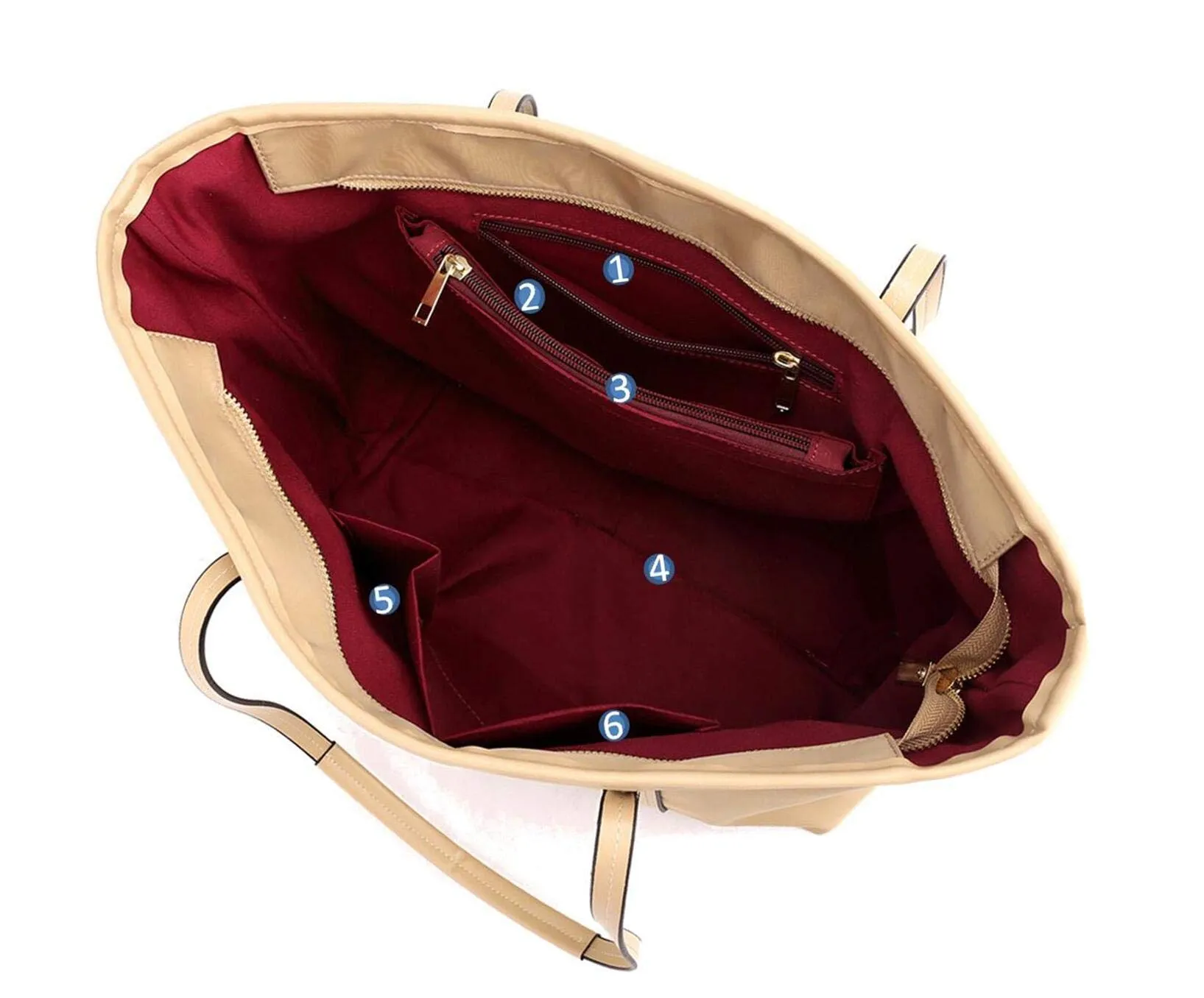 Shoulder bag women's bag canvas bag nylon European and American fashion tote bag briefcase