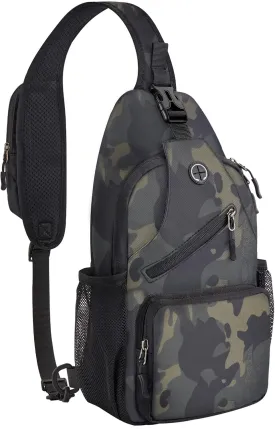 Sling Bag for men Crossbody Shoulder Backpack Chest Bag Travel Hiking Daypack