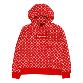 Supreme x Louis Vuitton Box Logo Hooded Sweatshirt 'Red'