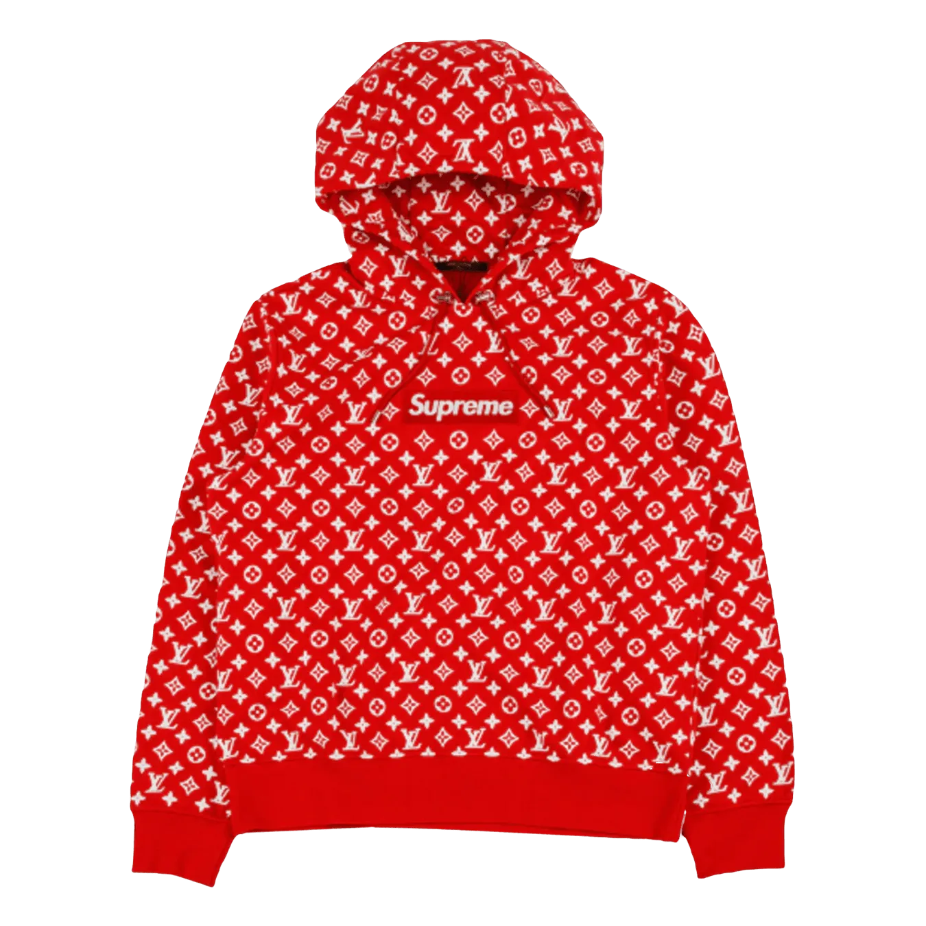 Supreme x Louis Vuitton Box Logo Hooded Sweatshirt 'Red'
