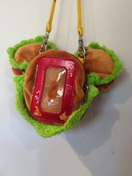Tokyo Japan Disney Collectors Limited Novelty Plush Mickey Mini Hamburger Bag/ Coin/ Pass Holder