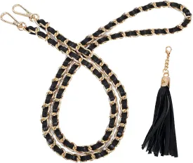 VanEnjoy Purse Chain Strap with Tassel - Microfiber Leather - Replacement for Shoulder Straps for Handbag -47
