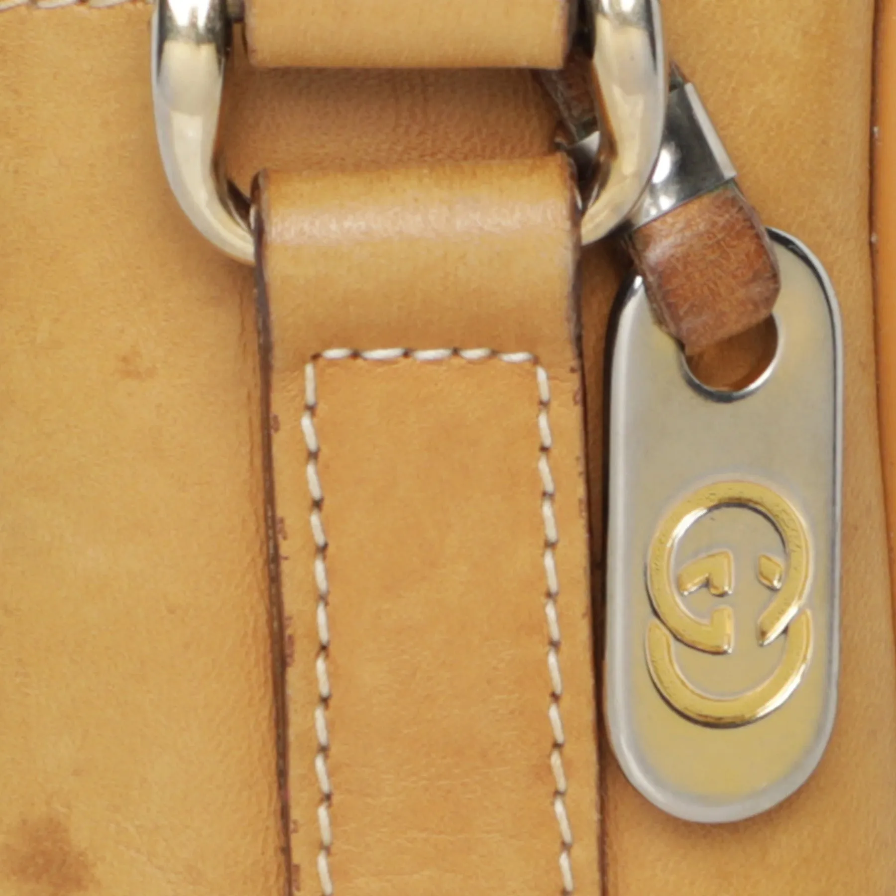 Vintage 90s Gucci Leather Web Monogram Crossbody Bag