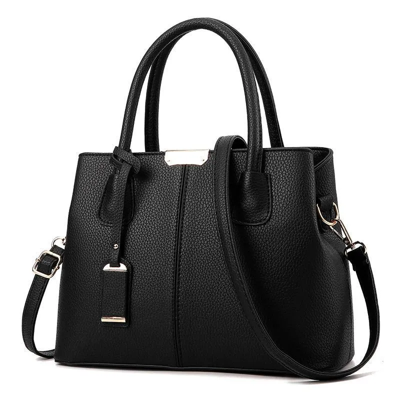 Women's Large Vintage Casual Top-Handle Shoulder Bag