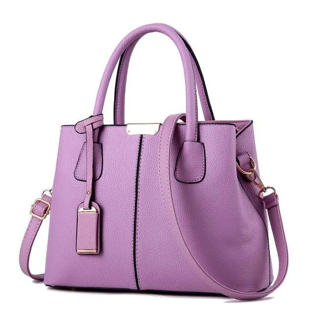 Women's Large Vintage Casual Top-Handle Shoulder Bag