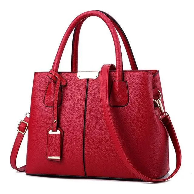 Women's Large Vintage Casual Top-Handle Shoulder Bag