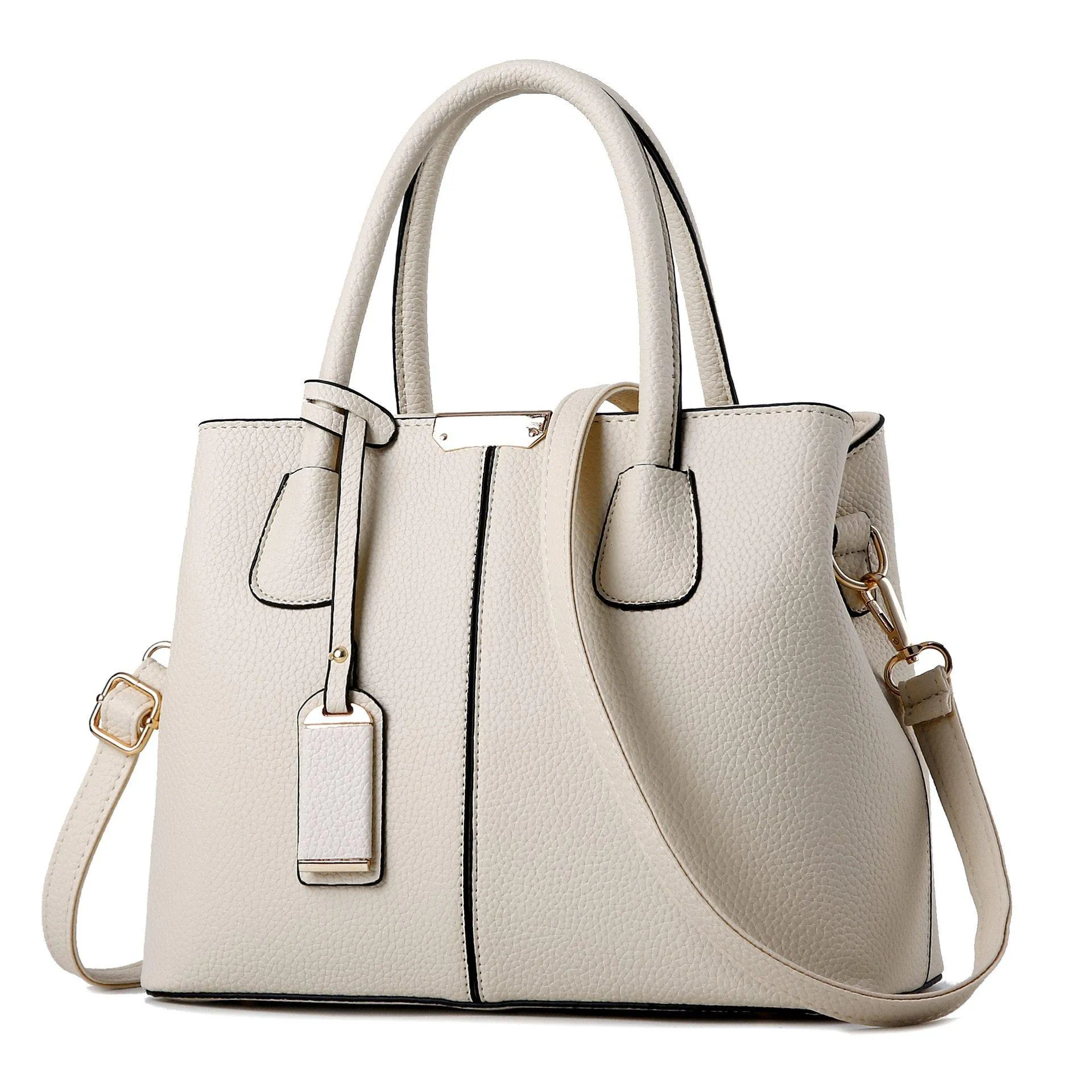 Women's Large Vintage Casual Top-Handle Shoulder Bag