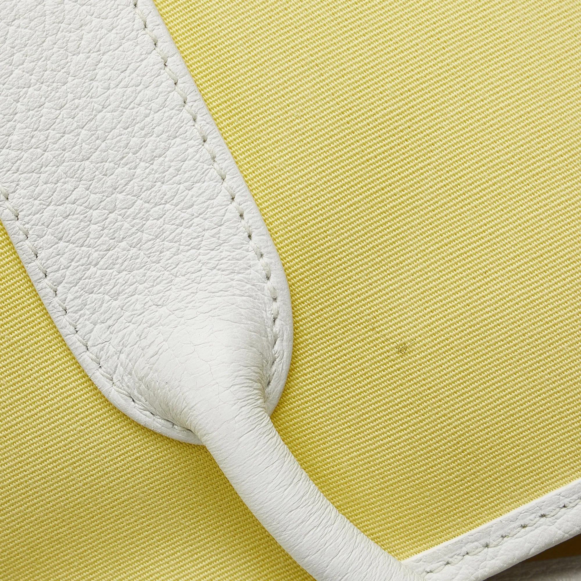 Yellow Hermès Toile Garden Party TPM Tote Bag